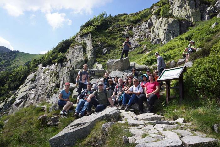 Participants in Karkonoski National Park