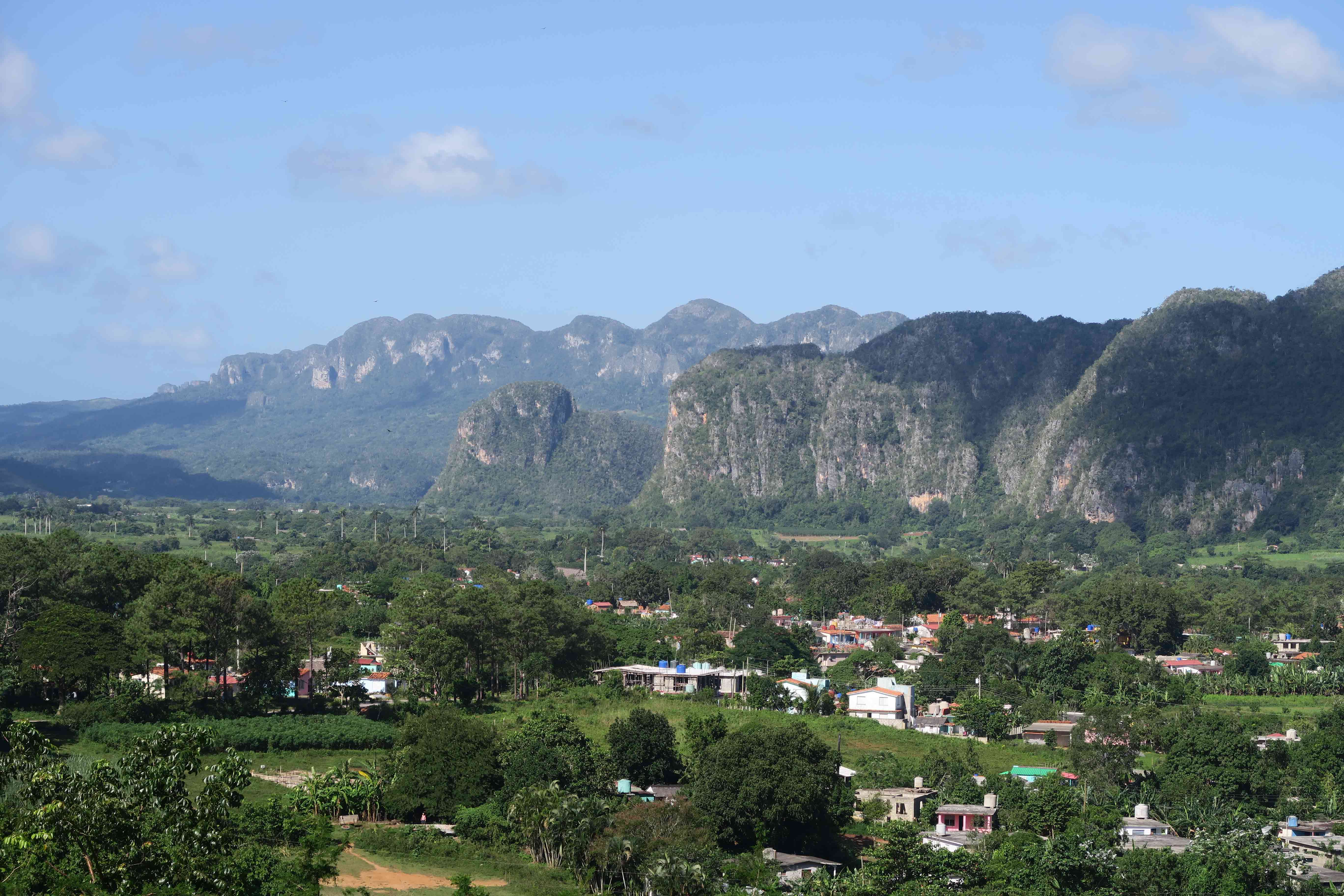 Viñales valley in the Province of Pinar del Rio is known worldwide for the production of the finest cigars and for its typical geological steep hills, the Mogotes. Pinar del Rio, Cuba.